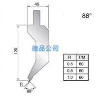 88°彎刀上模